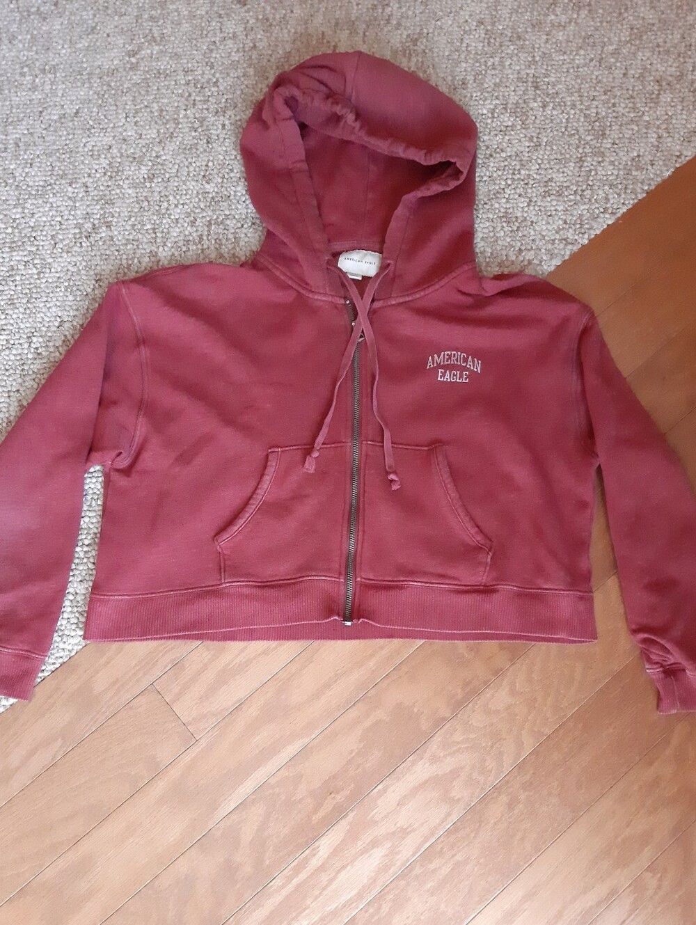 American Eagle Cropped Hoodie size Small